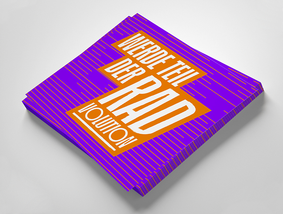 Sticker A7 "Werde Teil der Radvolution" Ansicht Sticker A7 "Werde Teil der Radvolution"