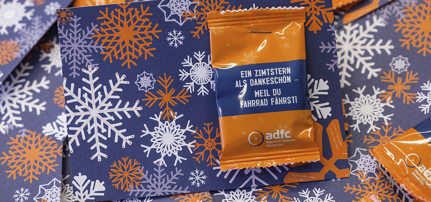 Postkarten mit Zimtstern