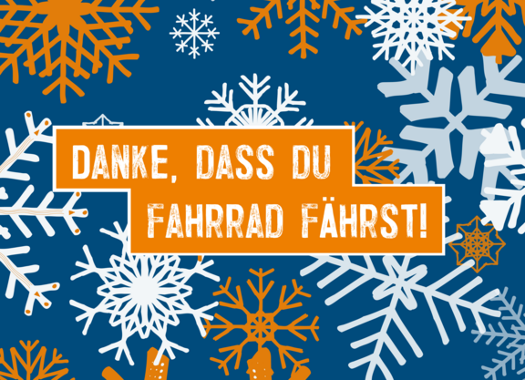 Danke, dass du Fahrrad fährst!