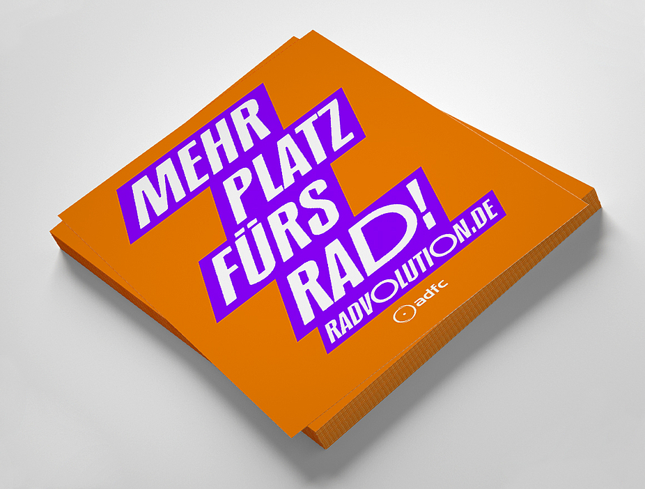 Sticker A7 "Mehr Platz fürs Rad" Ansicht Sticker A7 "Mehr Platz fürs Rad"