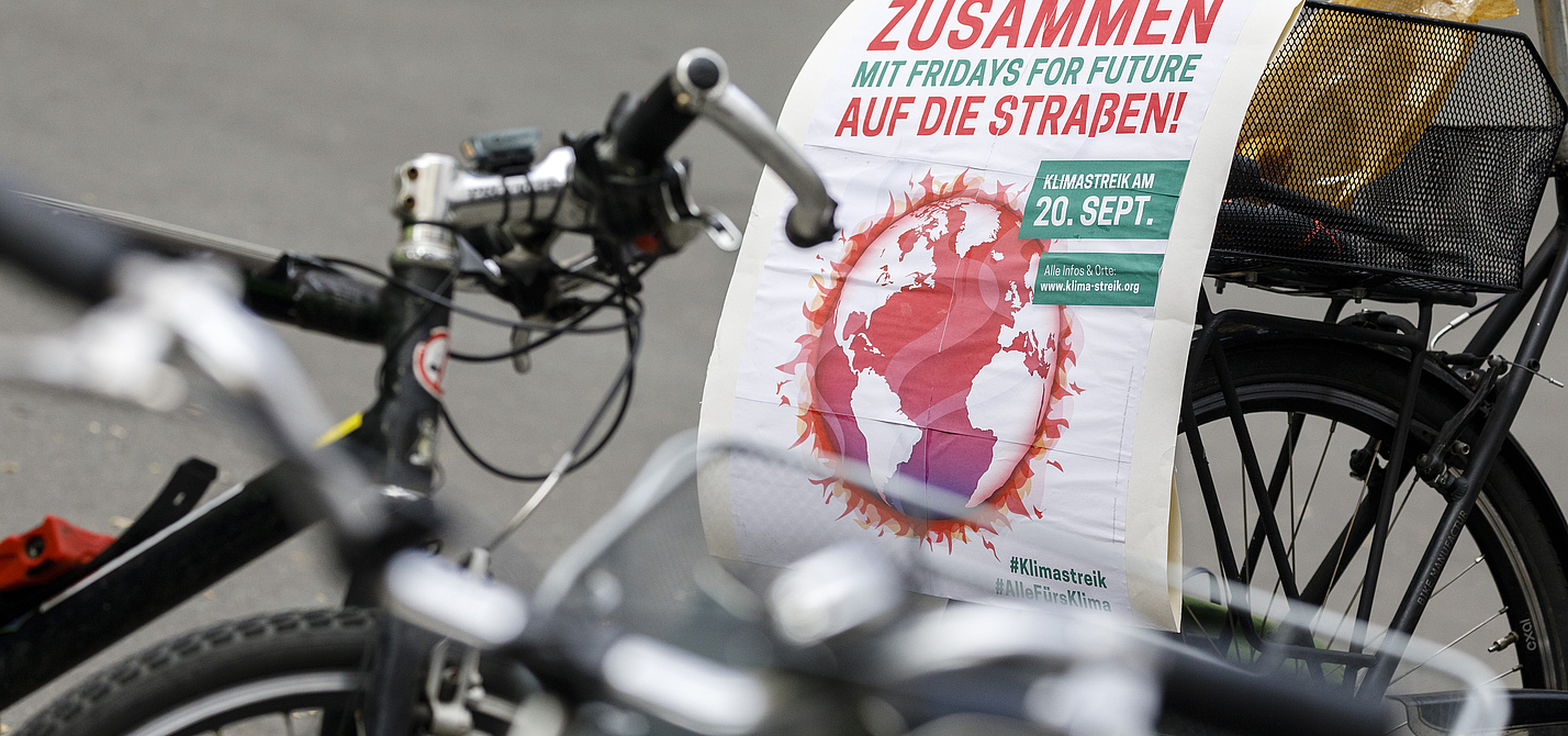Fahrrad und Klimastreik Fahrrad beim Globalen Klimastreik ADFC