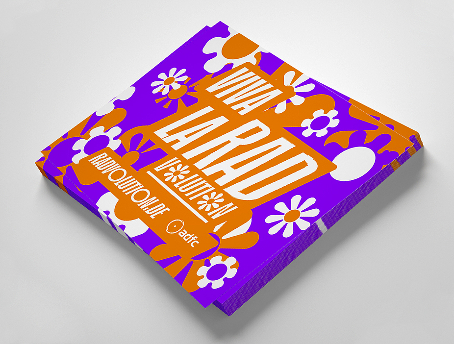 Sticker "Viva la RADvolution" Flower-Power Sticker "Viva la RADvolution" Flower-Power