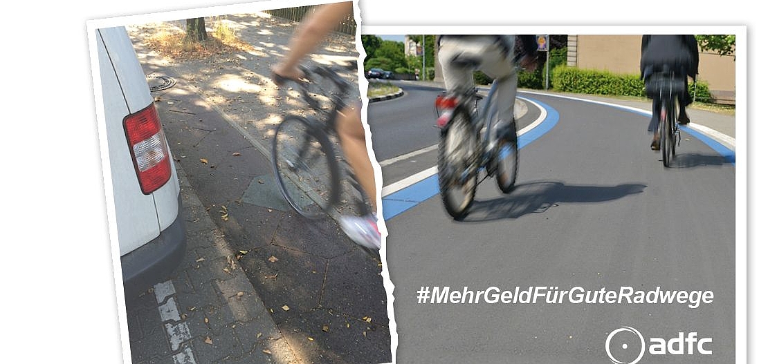 Themenbild Mehr Geld für gute Radwege „Immer mehr Fahrverbote – und Minister Scheuer tut nichts für den Radverkehr!“